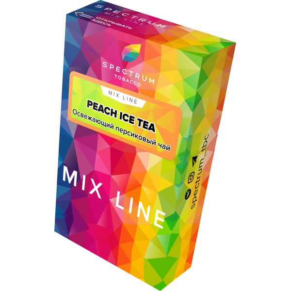 Табак Spectrum Mix Line Peach Ice Tea 40 грамм в Казани
