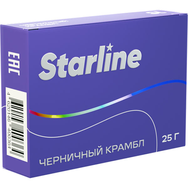 Табак Starline Черничный крамбл 25 гр в Казани