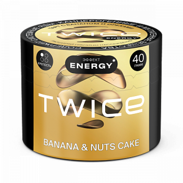 Табак TWICE Banana Nuts Cake (Пирог с бананом и орехами) 40 гр в Казани