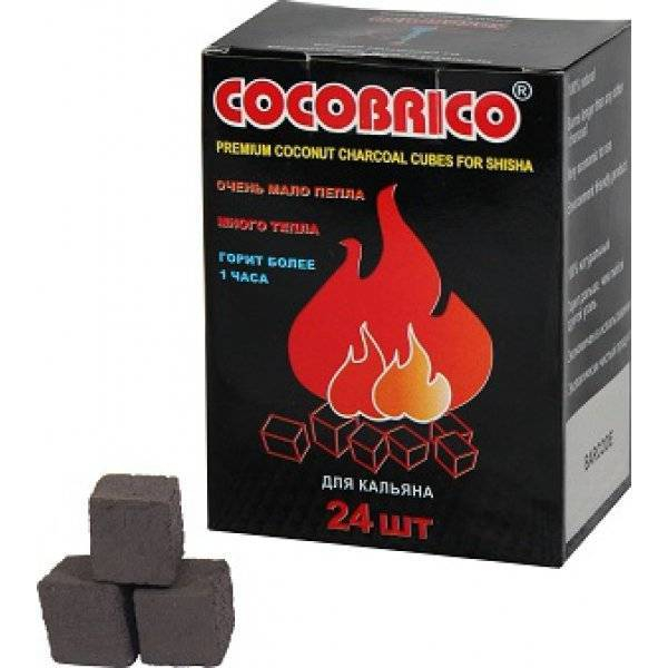 Уголь для кальяна CocoBrico 24 кубика в Казани