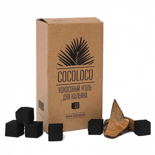 Кокосовый уголь Cocoloco 22мм в Казани