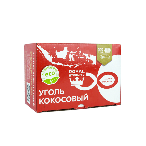 Кокосовый уголь Royal Eternity для кальяна (25 мм, 72 шт) в Казани