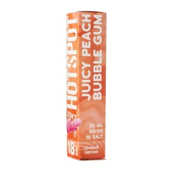 Жидкость HOTSPOT Chow Juicy Peach Bubble Gum 30 мл в Казани