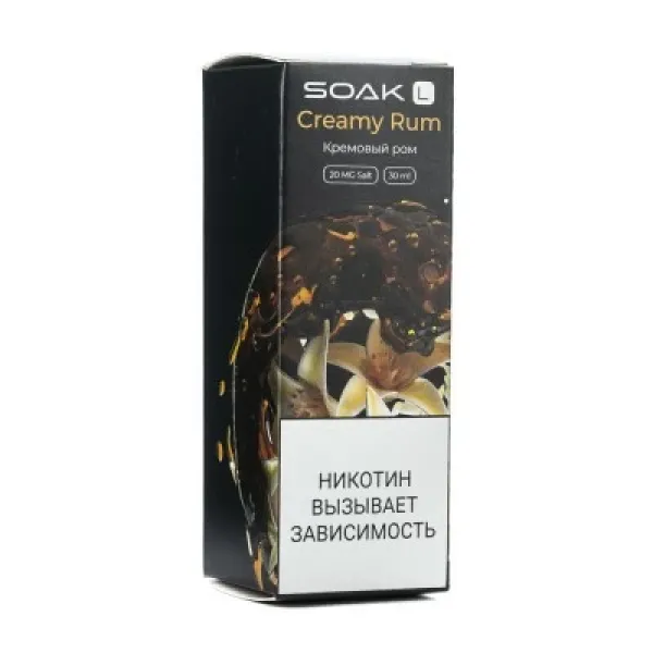 Жидкость SOAK L Creamy Rum 30 мл в Казани
