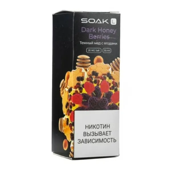 Жидкость SOAK L Dark Honey Berries 30 мл в Казани