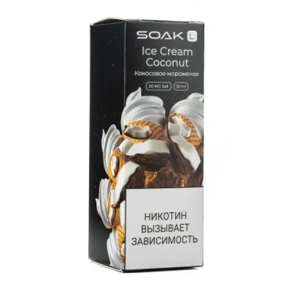 Жидкость SOAK L Ice Cream Coconut 30 мл в Казани