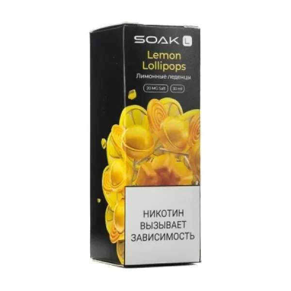 Жидкость SOAK L Lemon Lollipops 30 мл в Казани