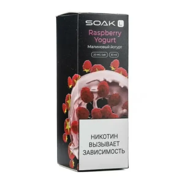 Жидкость SOAK L Raspberry Yogurt 30 мл в Казани