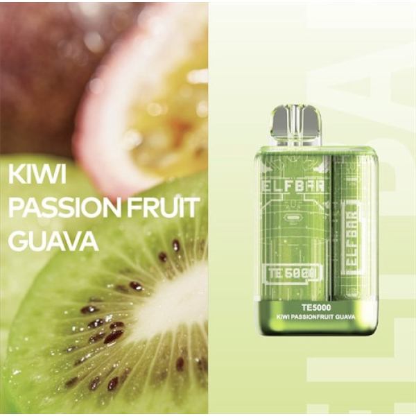 Elfbar TE5000 Kiwi Passion fruit Guava, 5000 тяг в Казани