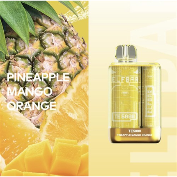 Elfbar TE5000 Pineapple Mango Orange, 5000 тяг в Казани