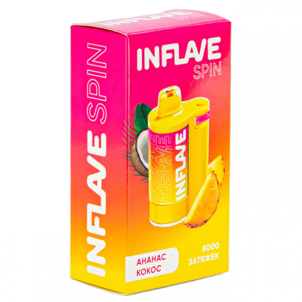 INFLAVE SPIN Ананас кокос (8000 затяжек) в Казани