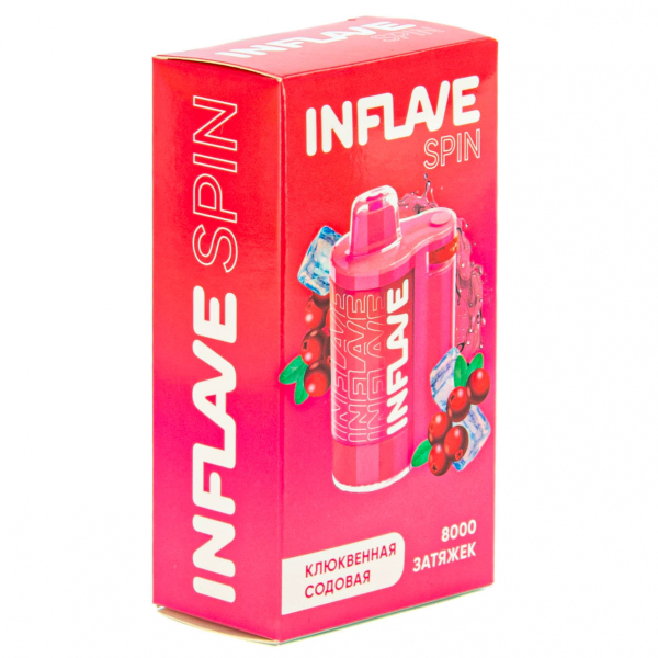 INFLAVE SPIN Клюквенная содовая (8000 затяжек) в Казани