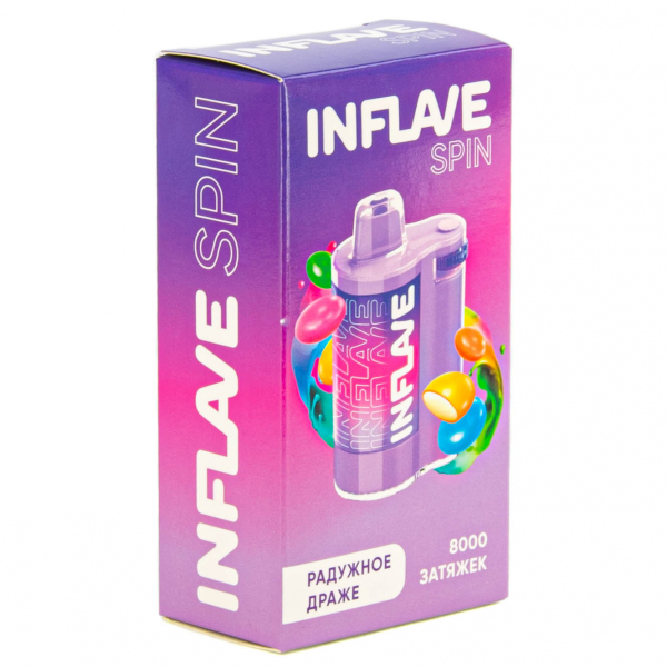 INFLAVE SPIN Радужное драже (8000 затяжек) в Казани
