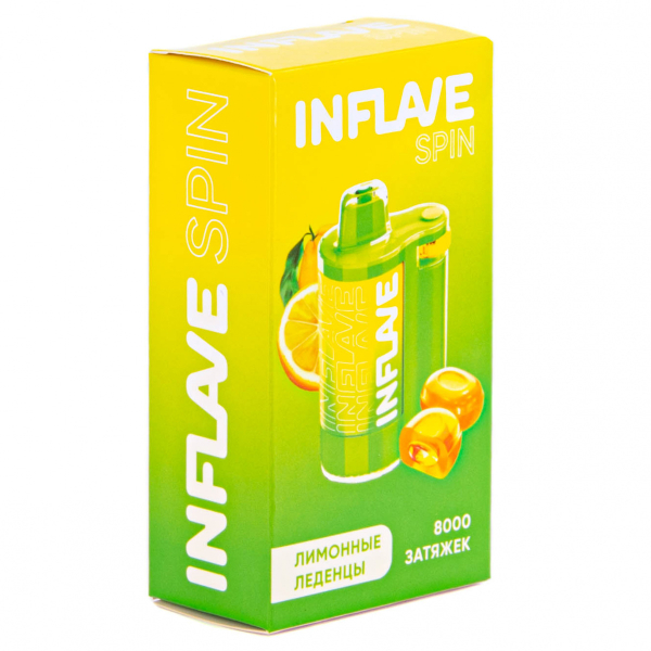 INFLAVE SPIN Лимонные леденцы (8000 затяжек) в Казани