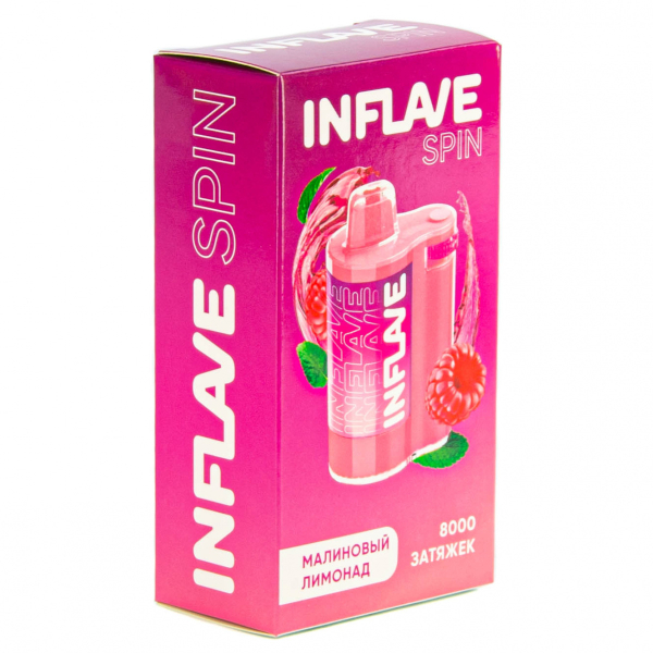 INFLAVE SPIN Малиновый лимонад (8000 затяжек) в Казани