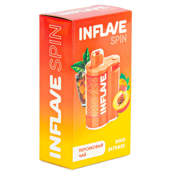 INFLAVE SPIN Персиковый чай (8000 затяжек) в Казани