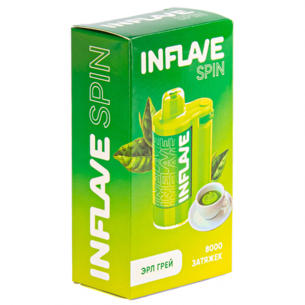 INFLAVE SPIN Эрл Грей (8000 затяжек) в Казани