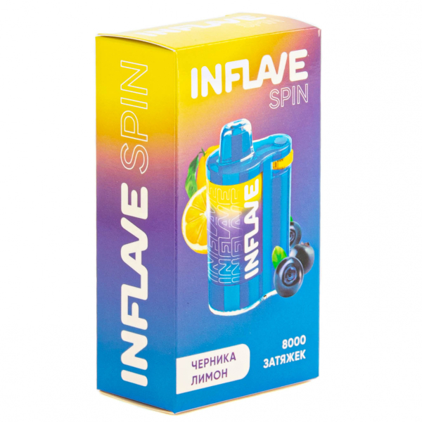 INFLAVE SPIN Черника лимон (8000 затяжек) в Казани