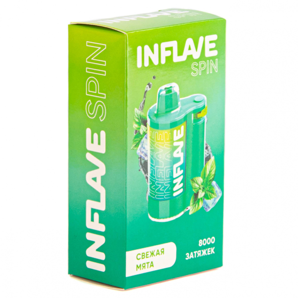 INFLAVE SPIN Свежая мята (8000 затяжек) в Казани
