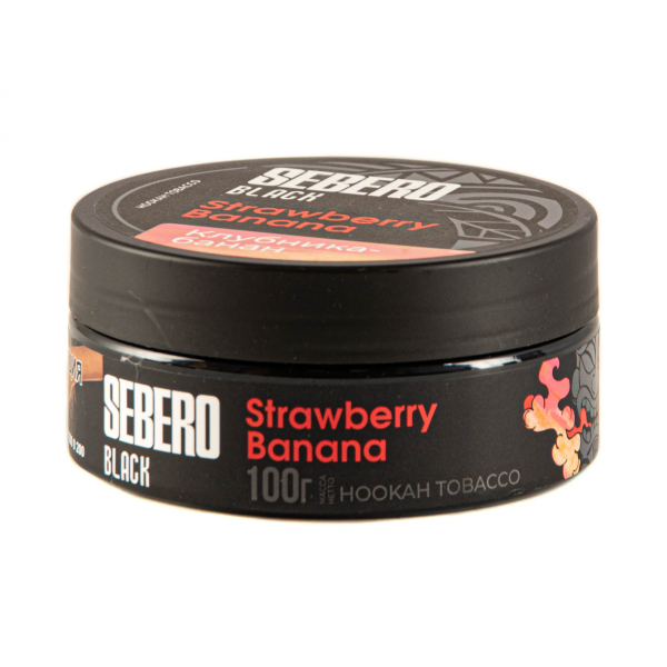 Табак Sebero Black Strawberry Banana  100 грамм в Казани