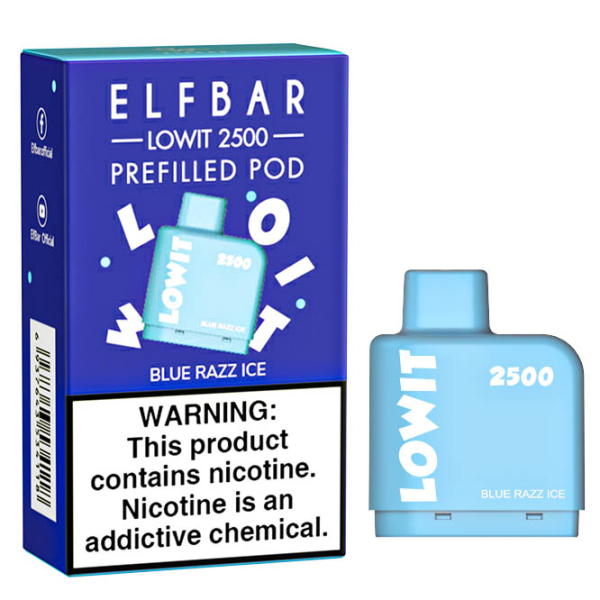 Картридж Elf Bar Lowit 2500 20 мг, 6 мл (Blue Razz Ice) в Казани