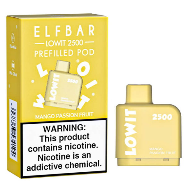 Картридж Elf Bar Lowit 2500 20 мг, 6 мл (Mango Passion Fruit) в Казани