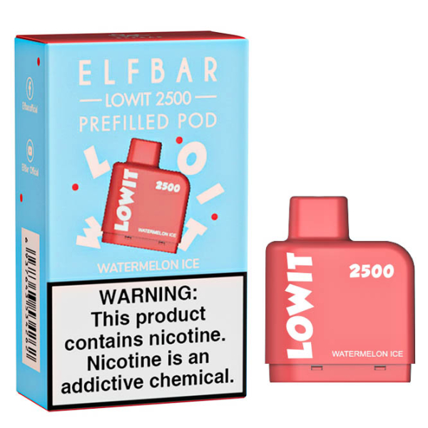 Картридж Elf Bar Lowit 2500 20 мг, 6 мл (Watermelon Ice) в Казани