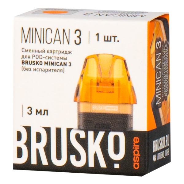 Картридж Brusko Minican 3 оранжевый в Казани