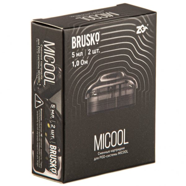 Картридж Brusko Zq Micool 5мл (2шт.) 1.0 в Казани