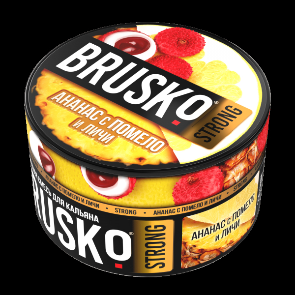 Смесь Brusko Strong ананас с помело и личи  250 гр в Казани