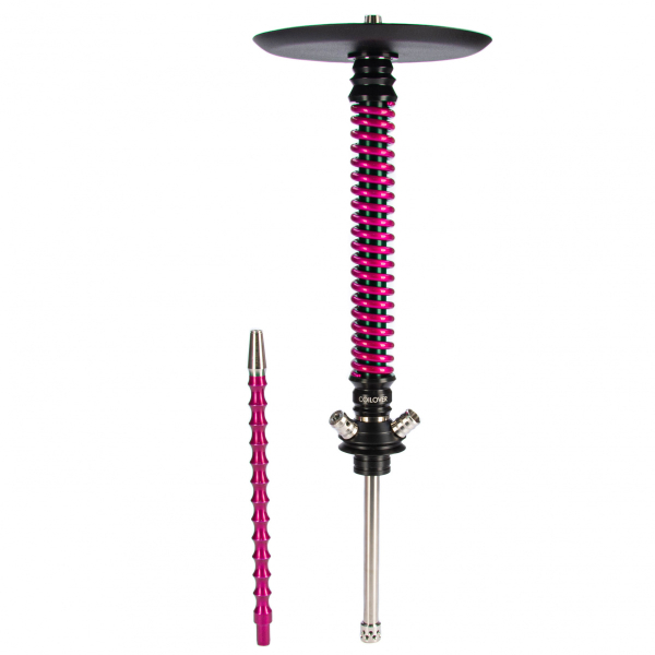 Кальян Mamay Customs Coilovers чёрно-розовый лак   в Казани
