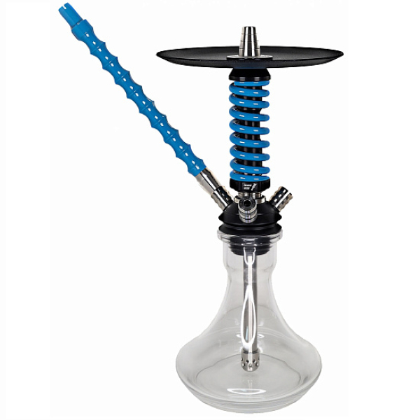 Кальян Mamay Custom Coilovers Micro Черный-Голубой Лак  в Казани