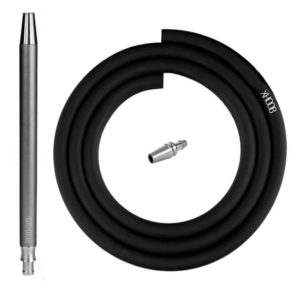 Hoob Smpl Xl Шланг Комплект Black (Черный Шланг, Мундштук, Коннектор Plug) в Казани