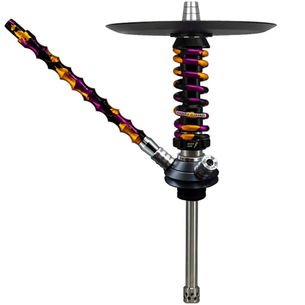 Кальян Mamay Custom Coilovers Micro Черный Пурпурно-Золотой Камуфляж  в Казани