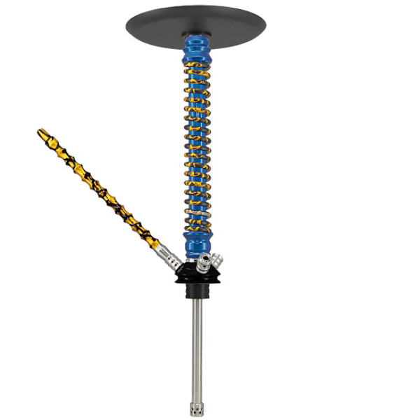 Кальян Mamay Custom V3 №12 Coilovers Голубой Золотой Сплеш  в Казани