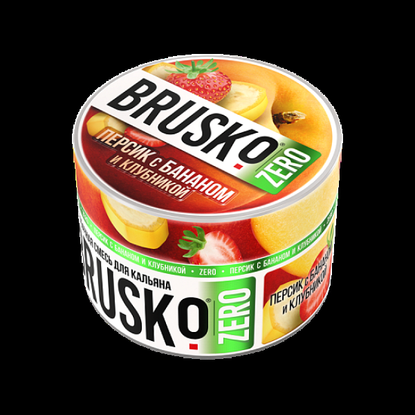 Смесь Brusko Персик С Бананом И Клубникой (Zero)  50 гр в Казани