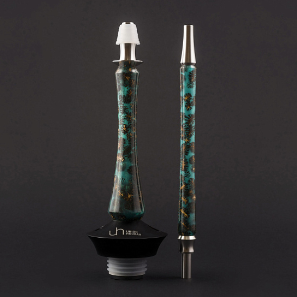 Кальян Union Hookah Sleek Акрил С Шишками Бирюзовый  в Казани