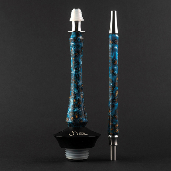 Кальян Union Hookah Sleek Акрил С Шишками Голубой   в Казани