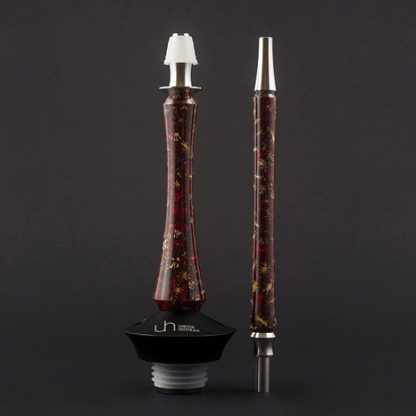 Кальян Union Hookah Sleek Акрил С Шишками Красный   в Казани