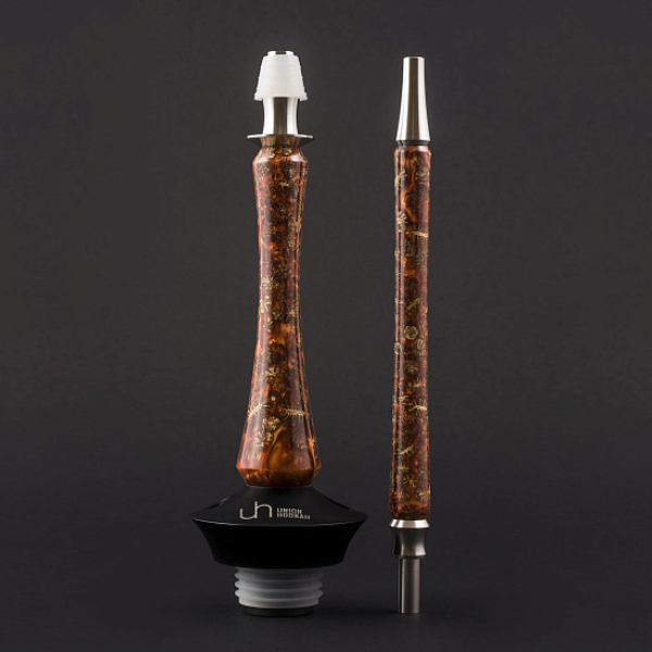 Кальян Union Hookah Sleek Акрил С Шишками Янтарь  в Казани