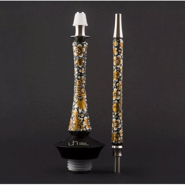 Кальян Union Hookah Sleek Хохлома Черный  в Казани
