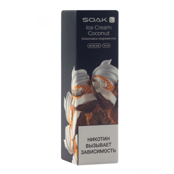 Жидкость Soak Ice Cream Coconut 10 Мл 2 Мг в Казани