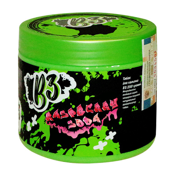 Табак B3 Raspberry Soda  250 грамм в Казани
