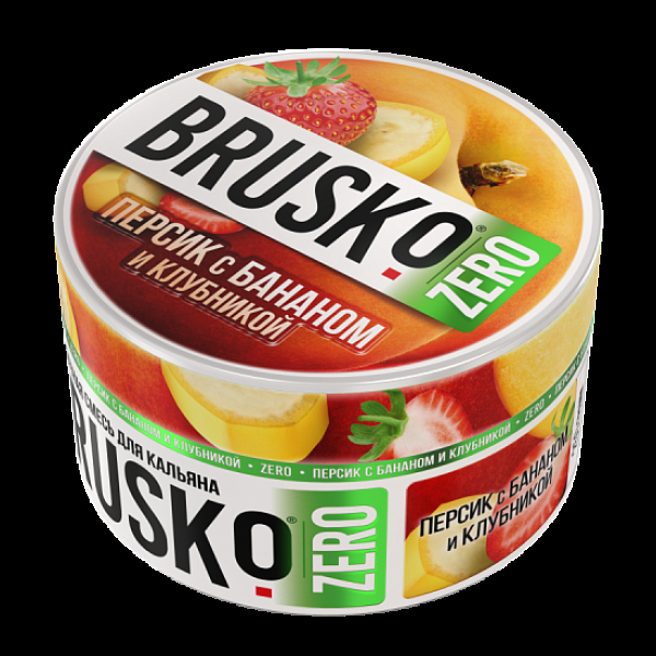 Смесь Brusko Персик С Бананом И Клубникой (Zero)  250 гр в Казани