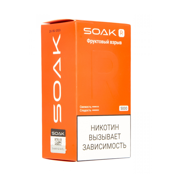 Soak R Фруктовый Взрыв 5000 Затяжек в Казани
