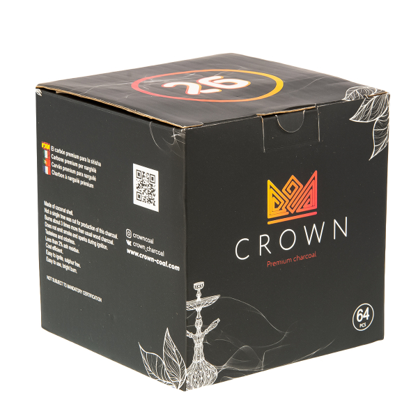 Уголь Crown Кокосовый 64 Шт (26 Мм) в Казани