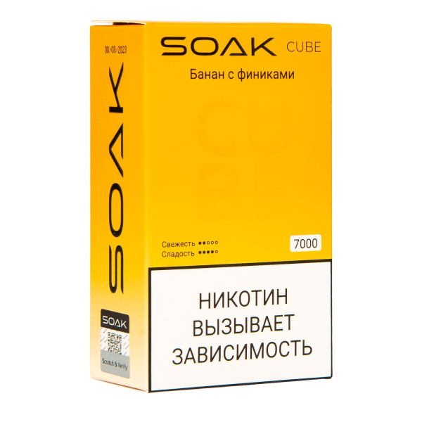 Soak Cube Банан С Финиками 7000 Затяжек в Казани