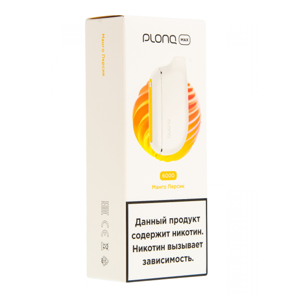 Plonq Max Манго Персик (6000 Затяжек) 20 Мг в Казани