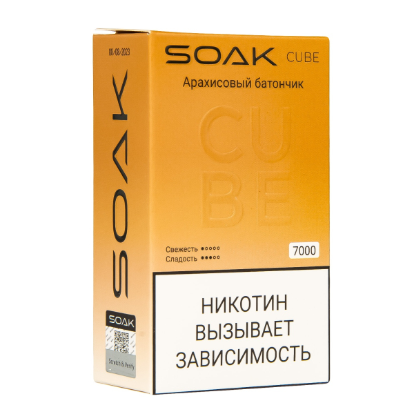 Soak Cube Арахисовый Батончик 7000 Затяжек в Казани