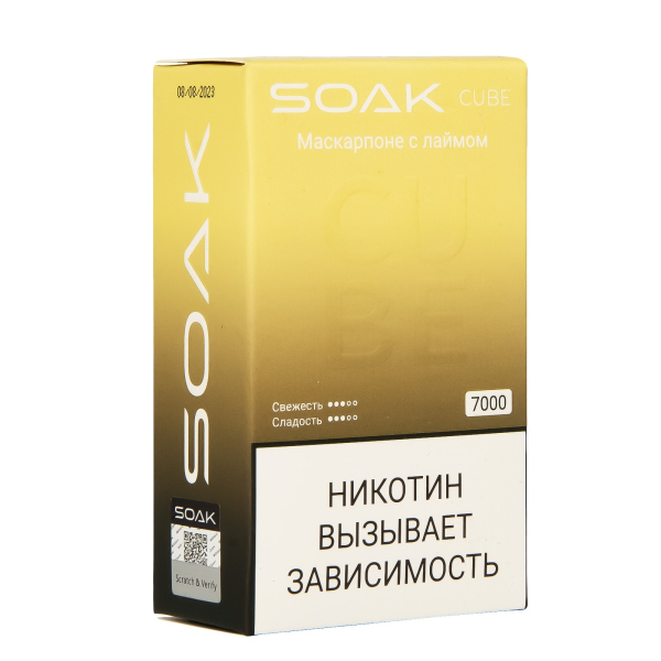 Soak Cube Маскарпоне С Лаймом 7000 Затяжек в Казани